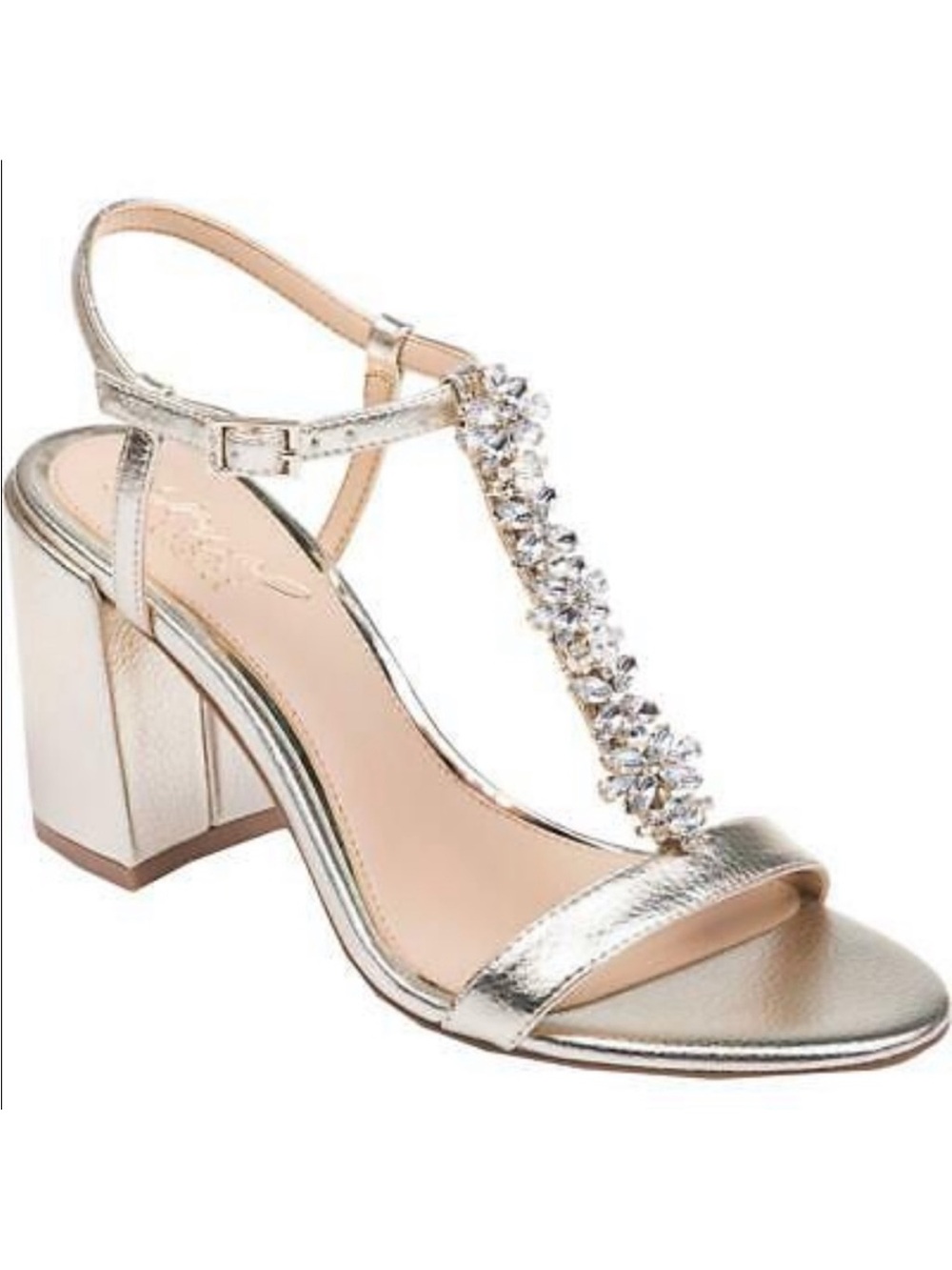 Jewel Badgley Mischka Black Heel Sandal